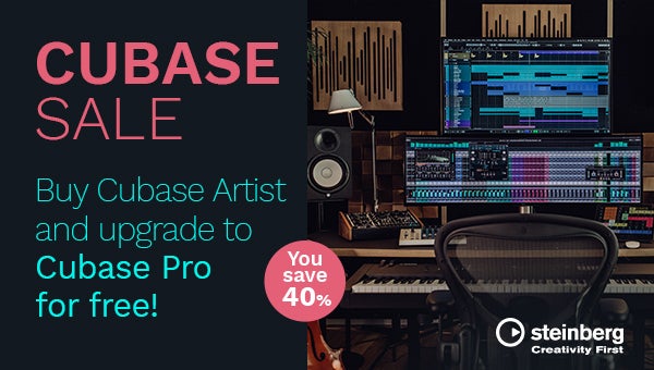 Buy a Copy of Steinberg Cubase Artist 10.5 Today and Get a Code for Cubase Pro 10.5!