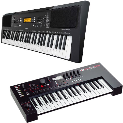 What is the difference between a keyboard and a synthesizer?