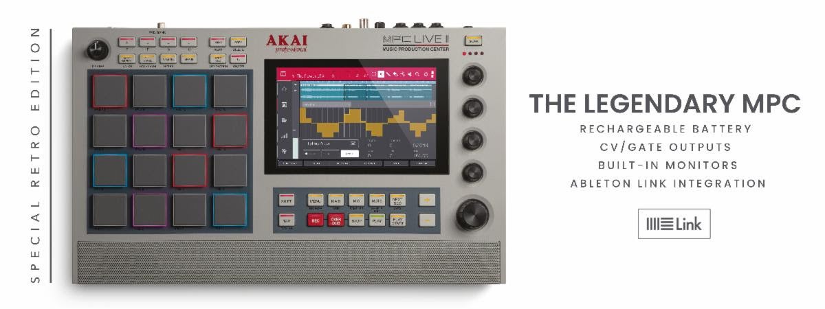 New: The Akai Professional MPC Live II Retro Edition!