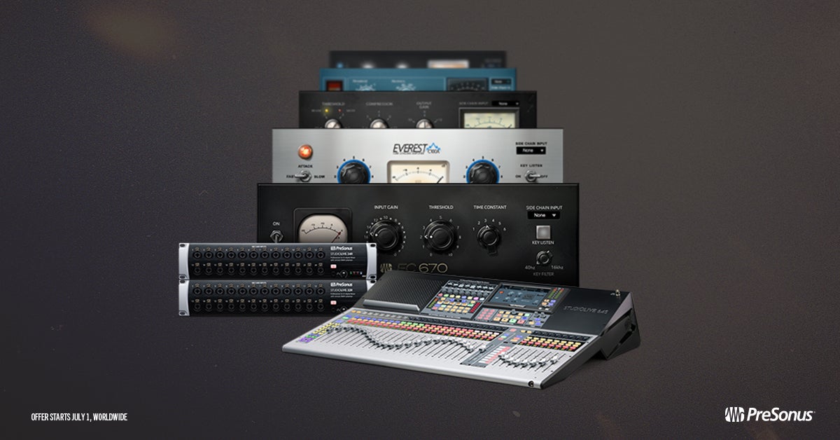 Free Fat Channel plug-ins with Presonus StudioLive III mixers!