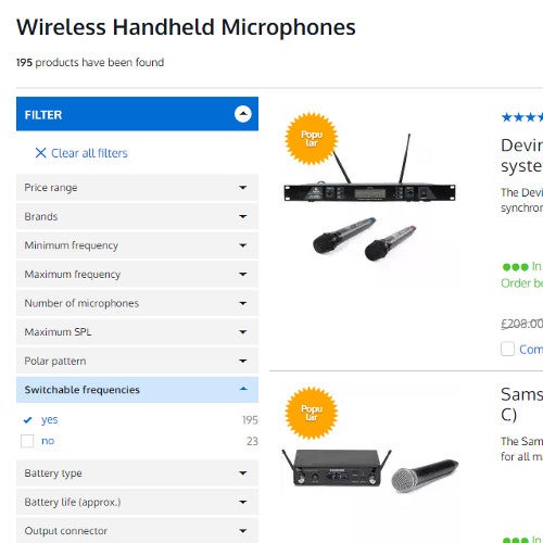 How many wireless systems can I use at once?
