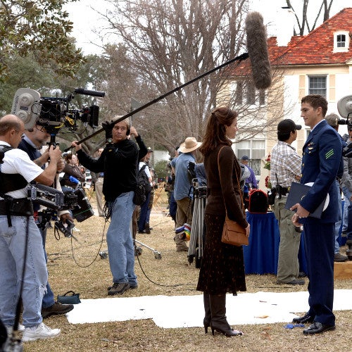How Do You Suspend a Shotgun Microphone Above the Actors/Speakers?