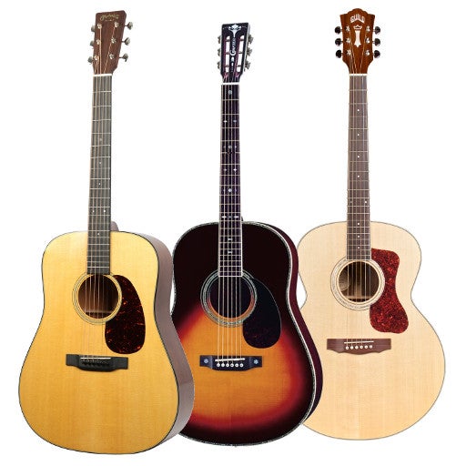 What’s the Difference Between a Dreadnought, Slope-Shoulder, and a Jumbo Acoustic Guitar?